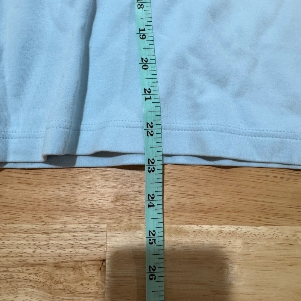 Casual Light Blue Short Sleeve Polo with Stripes - Picture 7 of 8